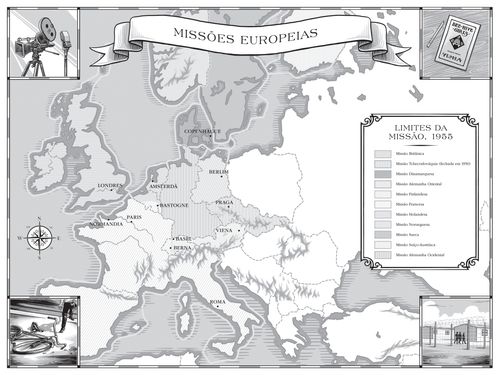 mapa das missões europeias