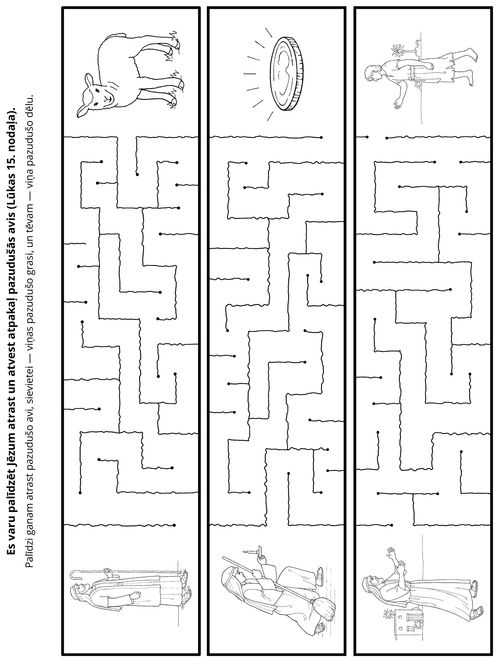 radošā lappusīte: es varu palīdzēt Jēzum atvest atpakaļ Viņa avis