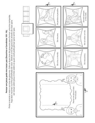 página de atividades: Jesus me traz paz