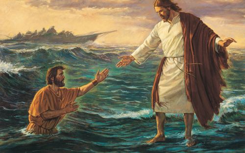 Christ rescuing Peter