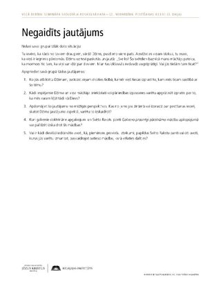 Negaidīts jautājums, izdales materiāls