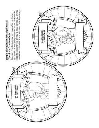página de atividades: Um convênio é uma promessa feita entre mim e Deus.