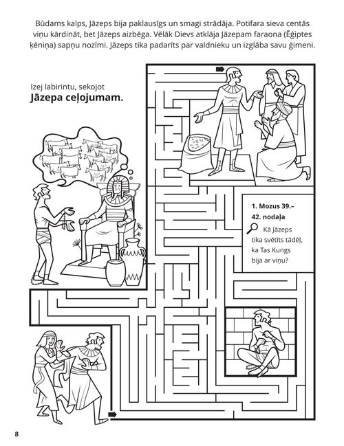 Joseph in Egypt coloring page