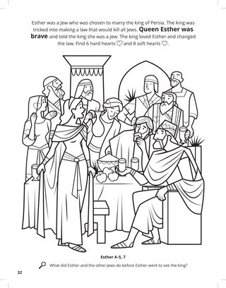 Esther coloring page