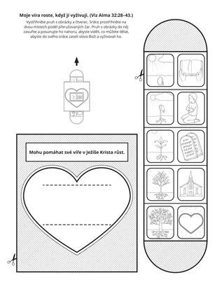 stránka s činnostmi: Mohu mít víru v Ježíše Krista