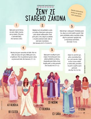 illustration of different women from the Bible