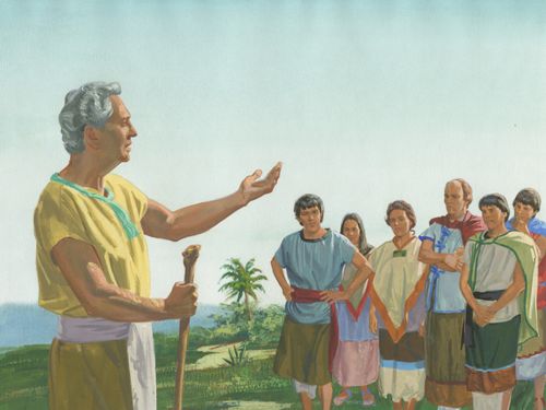 Abinadi preaching repentence