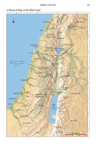 Bible Maps, no. 1, “Physical Map of the Holy Land”