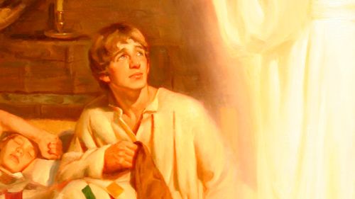 Der Engel Moroni erscheint Joseph Smith