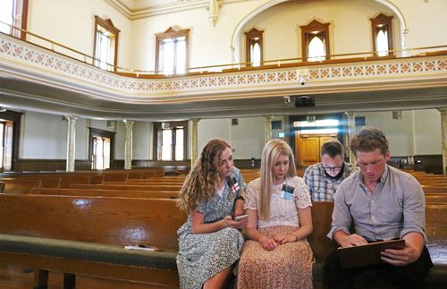 sister missionaries teaching