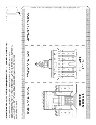 Hoja de actividades: Jesús manda a Su pueblo que construya templos