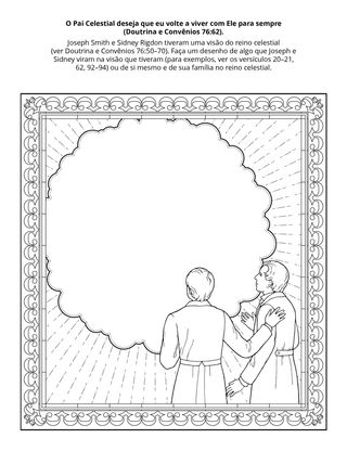 página de atividades: Posso viver com o Pai Celestial no reino celestial