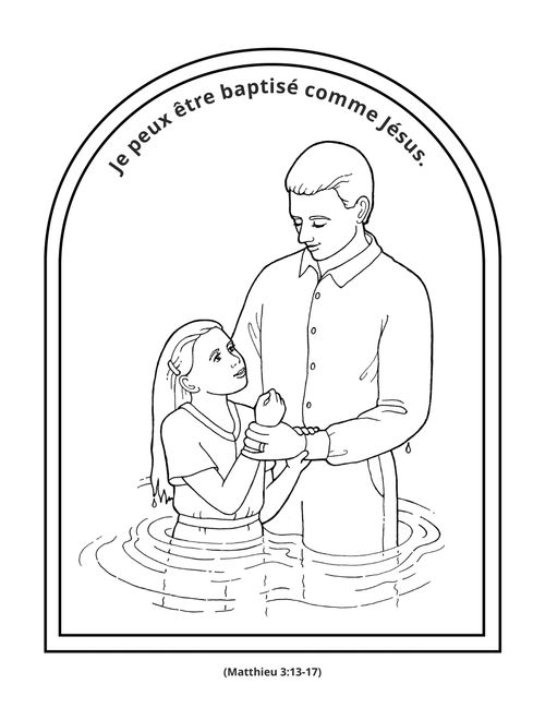 page des activités : je peux me faire baptiser comme Jésus