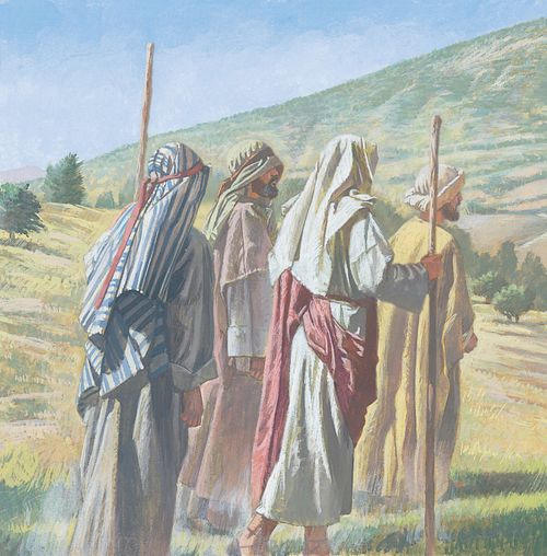 Jesus takes Peter, James and John to the top of a high mountain - ch.37-1
