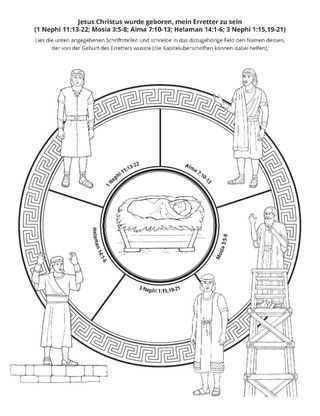 Seite mit der Aktivität: Propheten aus dem Buch Mormon haben die Mission Christi verkündet