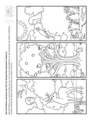 Seite mit der Aktivität: Der Fall Adams und Evas war Teil von Gottes Plan