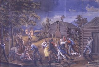 Saints Driven from Jackson County, Missouri, by C. C. A. Christensen