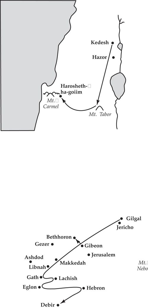 Barak defeated Sisera