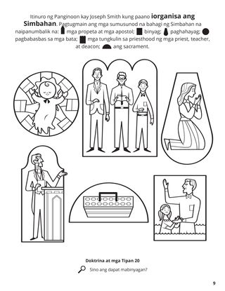 The Restored Church of Jesus Christ coloring page