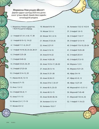 I Can Read the Book of Mormon reading chart