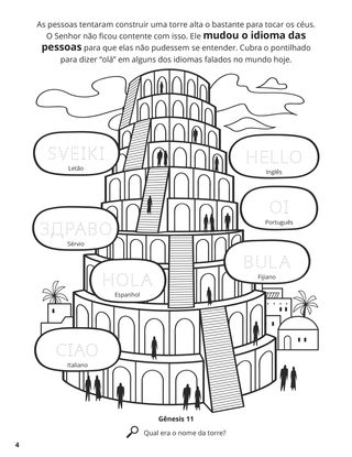 The Tower of Babel coloring page