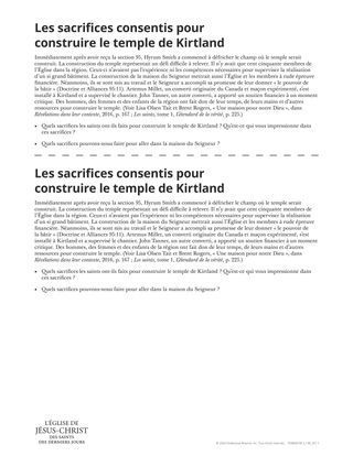 document à distribuer