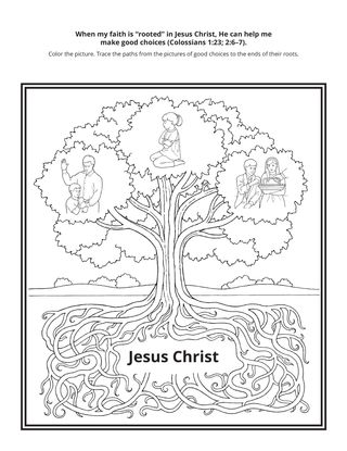 activity page: when my faith is rooted in Jesus Christ