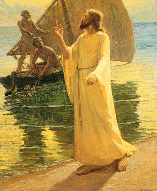 Cristo Chamando Pedro e André, de James Taylor Harwood