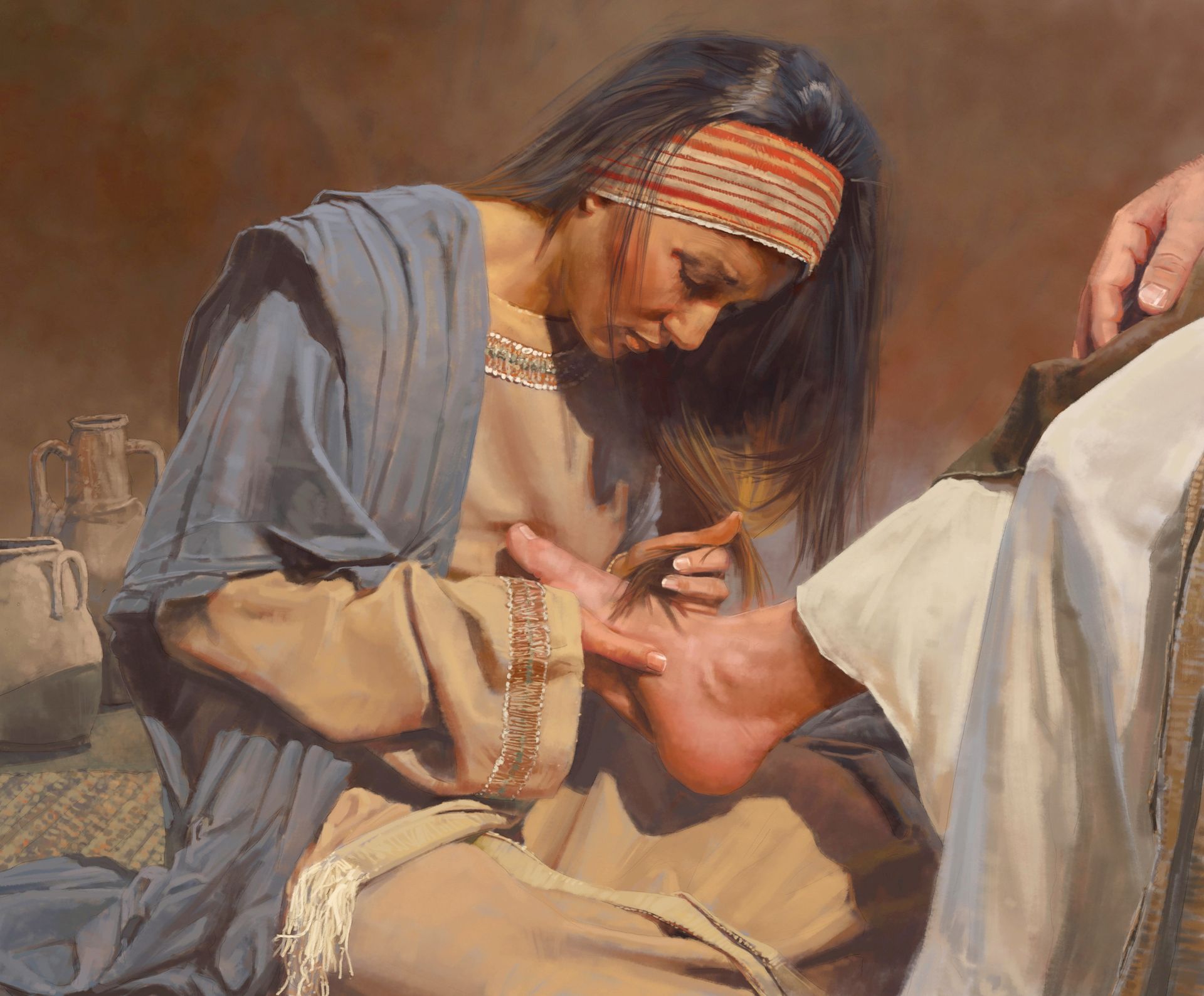 Washing Jesus’s Feet, by Brian Call.
