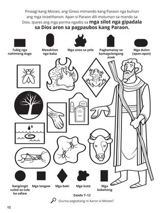 Plagues of Egypt coloring page