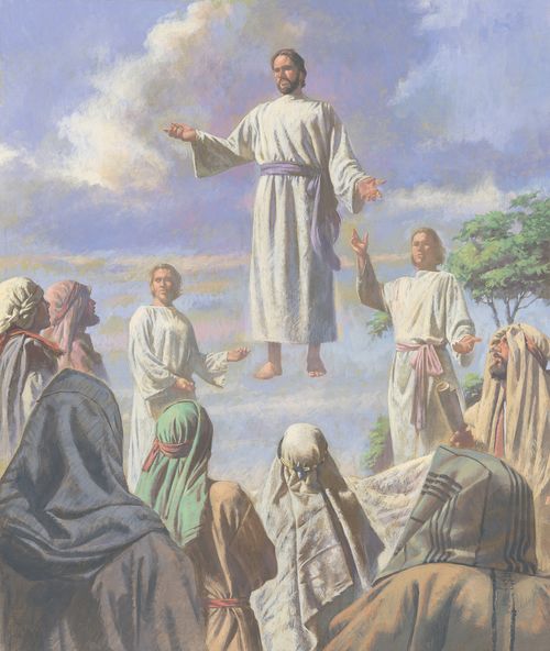 Jesus returning to heaven