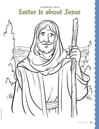coloring page of Jesus