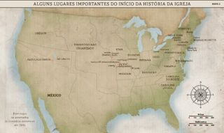 Mapa 2: Alguns locais importantes do início da história da Igreja