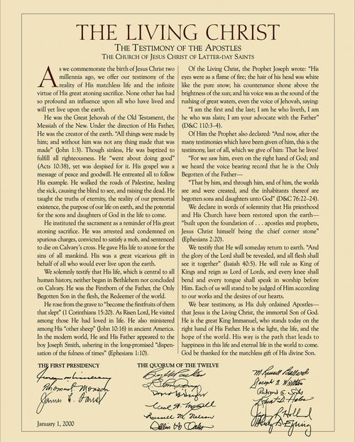 “The Living Christ” document