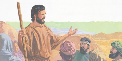 John the Baptist teaching people