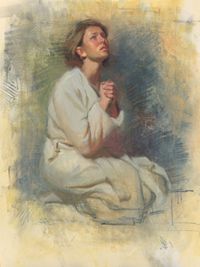 woman praying