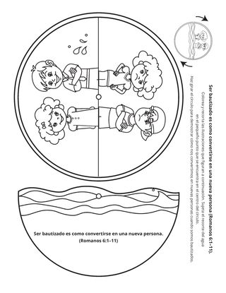 Hoja de actividades: Ser bautizado es como convertirse en una nueva persona