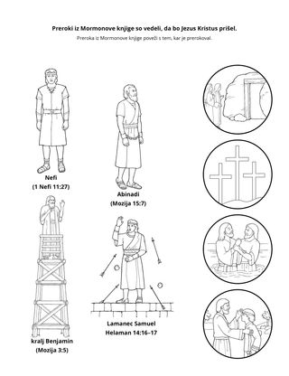 Stran z dejavnostjo: Prerok Mormonove knjige je vedel, da bo Jezus Kristus prišel
