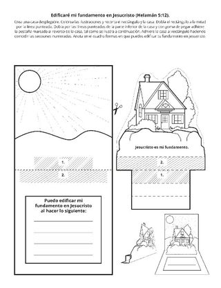 Hoja de actividades: Edificaré mi fundamento en Jesucristo