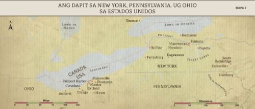 Map 5: The New York, Pennsylvania, and Ohio Area of the United States