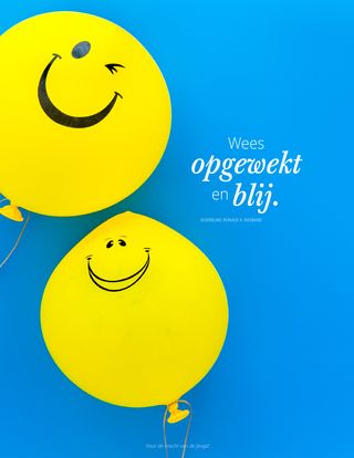 ballonnen met lachende gezichtjes