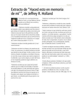 volante, discurso élder Holland