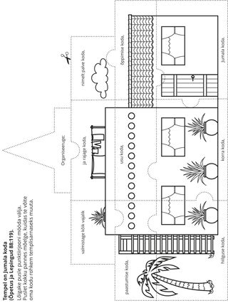 tegevusleht: tempel on Issanda koda