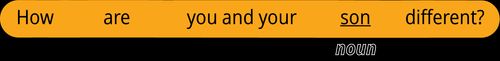 pattern 1 question how are you and your noun different