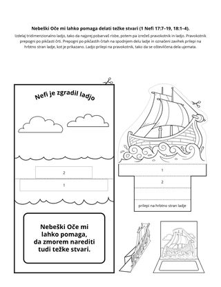 Stran z dejavnostjo: Nebeški Oče mi lahko pomaga pri težkih stvareh