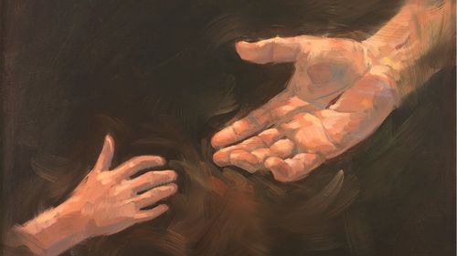 The Savior’s hand reaching out to help