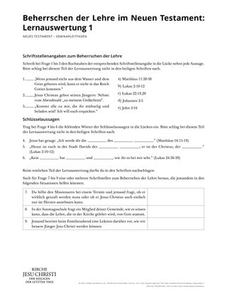 New Testament Seminary Teacher Manual - 2023