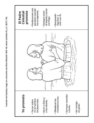 Hoja de actividades: Cuando me bautizo, hago un convenio con Dios