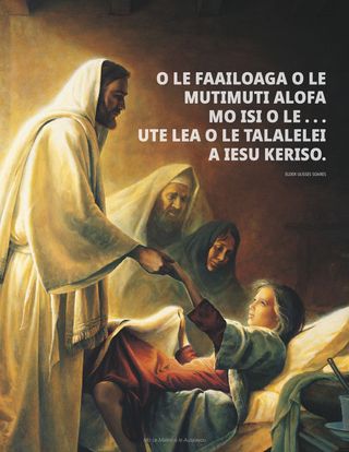 O Iesu Keriso o loo faamaloloina le teineititi