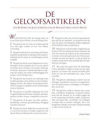 de geloofsartikelen